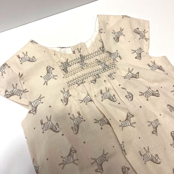 TUTTO PICCOLO NWOT Auden Zebra Print Smocked Top & Jam Pants 6M - Picture 5 of 9